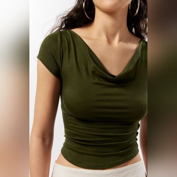 NWOT Silence + Noise Lara Cowl Neck Top - Picture 6 of 16